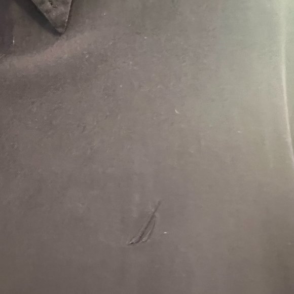 Nautica (Easy Care Silk Blend) Navy Men's Shirt Large - Picture 3 of 6